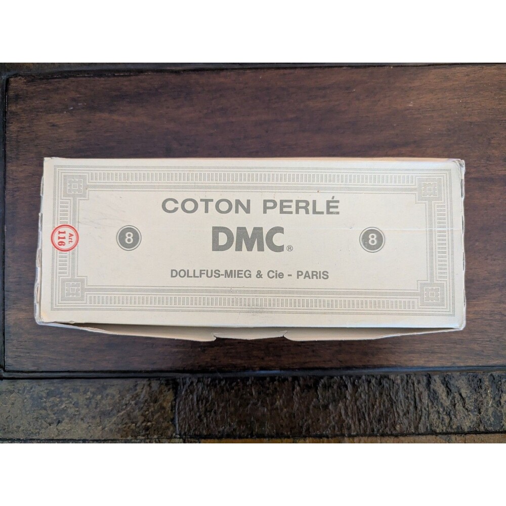 VTG BOX  DMC #7 Cotton Perle  Dollfus -Mieg & Cie Multicolor Made in France